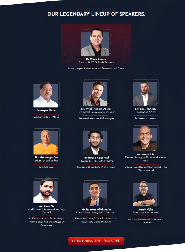 Our Speakers Entrepreneur Launchpad Event
